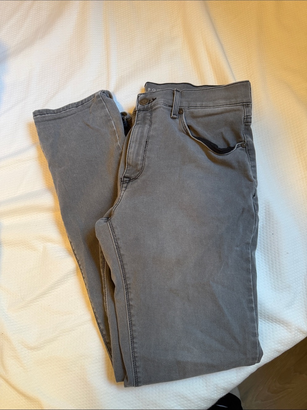 Slim Fit Men's Gray Jeans - Modern Stretch Denim